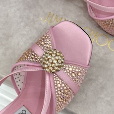 Jimmy Choo/吉米周26WF新品水钻球网纱方头高跟凉鞋璀璨水钻球缀于足间通透网纱轻裹纤纤玉足方头 Jimmy Choo/吉米周26WF新品水钻球网纱方头高跟凉鞋璀璨水钻球缀于足间通透网纱轻裹纤纤玉足方头