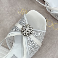 Jimmy Choo/吉米周26WF新品水钻球网纱方头高跟凉鞋璀璨水钻球缀于足间通透网纱轻裹纤纤玉足方头 Jimmy Choo/吉米周26WF新品水钻球网纱方头高跟凉鞋璀璨水钻球缀于足间通透网纱轻裹纤纤玉足方头