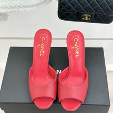 CHANE*|小香26A新品极简一字带金属双C跟高跟拖鞋一字带勾勒足尖利落线条金属双C鞋跟是灵魂所在细高 CHANE*|小香26A新品极简一字带金属双C跟高跟拖鞋一字带勾勒足尖利落线条金属双C鞋跟是灵魂所在细高
