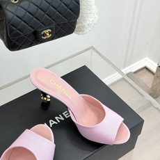 CHANE*|小香26A新品极简一字带金属双C跟高跟拖鞋一字带勾勒足尖利落线条金属双C鞋跟是灵魂所在细高 CHANE*|小香26A新品极简一字带金属双C跟高跟拖鞋一字带勾勒足尖利落线条金属双C鞋跟是灵魂所在细高