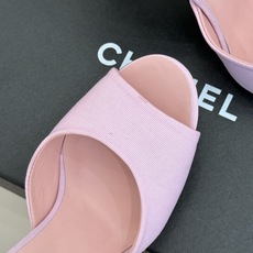 CHANE*|小香26A新品极简一字带金属双C跟高跟拖鞋一字带勾勒足尖利落线条金属双C鞋跟是灵魂所在细高 CHANE*|小香26A新品极简一字带金属双C跟高跟拖鞋一字带勾勒足尖利落线条金属双C鞋跟是灵魂所在细高