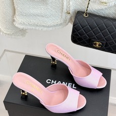 CHANE*|小香26A新品极简一字带金属双C跟高跟拖鞋一字带勾勒足尖利落线条金属双C鞋跟是灵魂所在细高 CHANE*|小香26A新品极简一字带金属双C跟高跟拖鞋一字带勾勒足尖利落线条金属双C鞋跟是灵魂所在细高