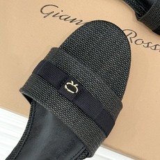 Gianvito Rossi 26WF新品一字带蝴蝶结高跟拖鞋缎面蝴蝶结轻落足尖一字带勾勒纤细脚踝圆头剪 Gianvito Rossi 26WF新品一字带蝴蝶结高跟拖鞋缎面蝴蝶结轻落足尖一字带勾勒纤细脚踝圆头剪
