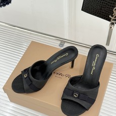 Gianvito Rossi 26WF新品一字带蝴蝶结平底拖鞋缎面蝴蝶结轻落足尖一字带勾勒纤细脚踝圆头剪 Gianvito Rossi 26WF新品一字带蝴蝶结平底拖鞋缎面蝴蝶结轻落足尖一字带勾勒纤细脚踝圆头剪