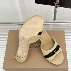 Gianvito Rossi 26WF新品一字带蝴蝶结平底拖鞋缎面蝴蝶结轻落足尖一字带勾勒纤细脚踝圆头剪 Gianvito Rossi 26WF新品一字带蝴蝶结平底拖鞋缎面蝴蝶结轻落足尖一字带勾勒纤细脚踝圆头剪