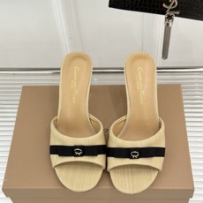 Gianvito Rossi 26WF新品一字带蝴蝶结平底拖鞋缎面蝴蝶结轻落足尖一字带勾勒纤细脚踝圆头剪 Gianvito Rossi 26WF新品一字带蝴蝶结平底拖鞋缎面蝴蝶结轻落足尖一字带勾勒纤细脚踝圆头剪