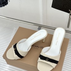 Gianvito Rossi 26WF新品一字带蝴蝶结平底拖鞋缎面蝴蝶结轻落足尖一字带勾勒纤细脚踝圆头剪 Gianvito Rossi 26WF新品一字带蝴蝶结平底拖鞋缎面蝴蝶结轻落足尖一字带勾勒纤细脚踝圆头剪