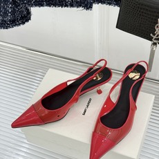 (配原版飞机盒)Saint Laurent /圣罗兰26WF新品胶片尖头后空猫跟凉鞋把暗夜电影感穿在脚上 (配原版飞机盒)Saint Laurent /圣罗兰26WF新品胶片尖头后空猫跟凉鞋把暗夜电影感穿在脚上