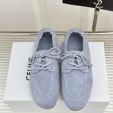 Celine/赛琳26WF新品麂皮系带小皮鞋春秋鞋柜必备百搭款经典系带配金色鞋眼柔润鞋型贴合脚面上脚秀气 Celine/赛琳26WF新品麂皮系带小皮鞋春秋鞋柜必备百搭款经典系带配金色鞋眼柔润鞋型贴合脚面上脚秀气