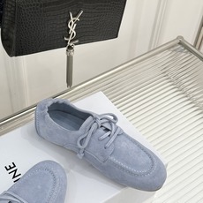Celine/赛琳26WF新品麂皮系带小皮鞋春秋鞋柜必备百搭款经典系带配金色鞋眼柔润鞋型贴合脚面上脚秀气 Celine/赛琳26WF新品麂皮系带小皮鞋春秋鞋柜必备百搭款经典系带配金色鞋眼柔润鞋型贴合脚面上脚秀气