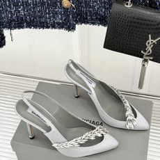 Balenciaga x Manolo Blahnik联盟款26WF新品水晶叶真丝高跟拖鞋凉鞋巴黎世家联 Balenciaga x Manolo Blahnik联盟款26WF新品水晶叶真丝高跟拖鞋凉鞋巴黎世家联