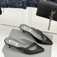 Balenciaga x Manolo Blahnik联盟款26WF新品水晶叶真丝高跟拖鞋凉鞋巴黎世家联 Balenciaga x Manolo Blahnik联盟款26WF新品水晶叶真丝高跟拖鞋凉鞋巴黎世家联