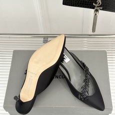 Balenciaga x Manolo Blahnik联盟款26WF新品水晶叶真丝高跟拖鞋凉鞋巴黎世家联 Balenciaga x Manolo Blahnik联盟款26WF新品水晶叶真丝高跟拖鞋凉鞋巴黎世家联
