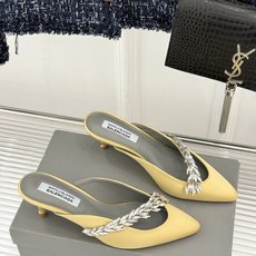 Balenciaga x Manolo Blahnik联盟款26WF新品水晶叶真丝高跟拖鞋凉鞋巴黎世家联 Balenciaga x Manolo Blahnik联盟款26WF新品水晶叶真丝高跟拖鞋凉鞋巴黎世家联