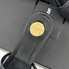 Saint Laurent /圣罗兰26WF新品一字带网面透明跟方头粗跟拖鞋织网纱透出清透呼吸感一字带利 Saint Laurent /圣罗兰26WF新品一字带网面透明跟方头粗跟拖鞋织网纱透出清透呼吸感一字带利