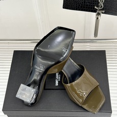 Saint Laurent /圣罗兰26WF新品一字带透明跟方头粗跟拖鞋方头廓形利落又高级透明粗跟稳当显 Saint Laurent /圣罗兰26WF新品一字带透明跟方头粗跟拖鞋方头廓形利落又高级透明粗跟稳当显