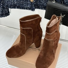 Gianvito Rossi 26WF秋冬新品圆头复古拼接粗跟短靴长靴复古圆头复刻经典感异材拼接质感出众 Gianvito Rossi 26WF秋冬新品圆头复古拼接粗跟短靴长靴复古圆头复刻经典感异材拼接质感出众