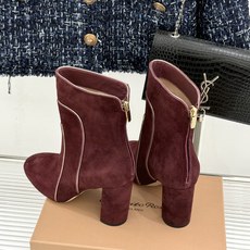 Gianvito Rossi 26WF秋冬新品圆头复古拼接粗跟短靴长靴复古圆头复刻经典感异材拼接质感出众 Gianvito Rossi 26WF秋冬新品圆头复古拼接粗跟短靴长靴复古圆头复刻经典感异材拼接质感出众