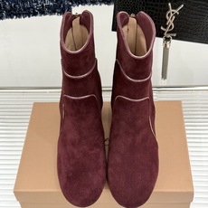 Gianvito Rossi 26WF秋冬新品圆头复古拼接粗跟短靴长靴复古圆头复刻经典感异材拼接质感出众 Gianvito Rossi 26WF秋冬新品圆头复古拼接粗跟短靴长靴复古圆头复刻经典感异材拼接质感出众