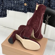 Gianvito Rossi 26WF秋冬新品圆头复古拼接粗跟短靴长靴复古圆头复刻经典感异材拼接质感出众 Gianvito Rossi 26WF秋冬新品圆头复古拼接粗跟短靴长靴复古圆头复刻经典感异材拼接质感出众