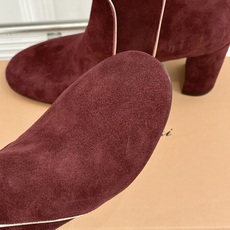 Gianvito Rossi 26WF秋冬新品圆头复古拼接粗跟短靴长靴复古圆头复刻经典感异材拼接质感出众 Gianvito Rossi 26WF秋冬新品圆头复古拼接粗跟短靴长靴复古圆头复刻经典感异材拼接质感出众