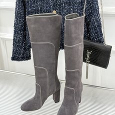 长靴 Gianvito Rossi 26WF秋冬新品圆头复古拼接粗跟短靴长靴复古圆头复刻经典感异材拼接质 长靴 Gianvito Rossi 26WF秋冬新品圆头复古拼接粗跟短靴长靴复古圆头复刻经典感异材拼接质