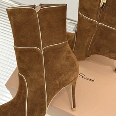 Gianvito Rossi 26WF秋冬新品尖头复古拼接细跟高跟短靴长靴复古拼接重塑尖头格调细高跟撑起 Gianvito Rossi 26WF秋冬新品尖头复古拼接细跟高跟短靴长靴复古拼接重塑尖头格调细高跟撑起
