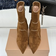 Gianvito Rossi 26WF秋冬新品尖头复古拼接细跟高跟短靴长靴复古拼接重塑尖头格调细高跟撑起 Gianvito Rossi 26WF秋冬新品尖头复古拼接细跟高跟短靴长靴复古拼接重塑尖头格调细高跟撑起