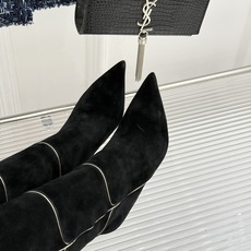 Gianvito Rossi 26WF秋冬新品尖头复古拼接细跟高跟短靴长靴复古拼接重塑尖头格调细高跟撑起 Gianvito Rossi 26WF秋冬新品尖头复古拼接细跟高跟短靴长靴复古拼接重塑尖头格调细高跟撑起