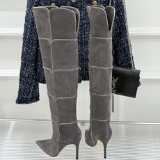 Gianvito Rossi 26WF秋冬新品尖头复古拼接细跟高跟短靴长靴复古拼接重塑尖头格调细高跟撑起 Gianvito Rossi 26WF秋冬新品尖头复古拼接细跟高跟短靴长靴复古拼接重塑尖头格调细高跟撑起