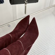 Gianvito Rossi 26WF秋冬新品尖头复古拼接细跟高跟短靴长靴复古拼接重塑尖头格调细高跟撑起 Gianvito Rossi 26WF秋冬新品尖头复古拼接细跟高跟短靴长靴复古拼接重塑尖头格调细高跟撑起
