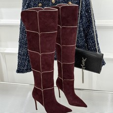 Gianvito Rossi 26WF秋冬新品尖头复古拼接细跟高跟短靴长靴复古拼接重塑尖头格调细高跟撑起 Gianvito Rossi 26WF秋冬新品尖头复古拼接细跟高跟短靴长靴复古拼接重塑尖头格调细高跟撑起