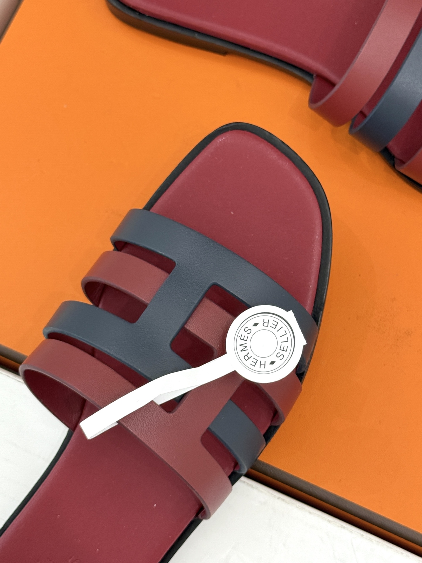 （配原版飞机盒）Hermès/爱马仕26WF新品拼色一字带拖鞋春夏衣橱点睛之笔质感经得住反复打量能穿好多