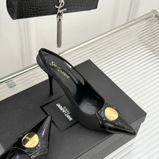 Saint Laurent /圣罗兰26WF新品金属扣尖头细高后空跟高跟凉鞋今年秋季必入王炸款冷艳御姐气 Saint Laurent /圣罗兰26WF新品金属扣尖头细高后空跟高跟凉鞋今年秋季必入王炸款冷艳御姐气