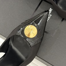 Saint Laurent /圣罗兰26WF新品金属扣尖头细高后空跟高跟凉鞋今年秋季必入王炸款冷艳御姐气 Saint Laurent /圣罗兰26WF新品金属扣尖头细高后空跟高跟凉鞋今年秋季必入王炸款冷艳御姐气