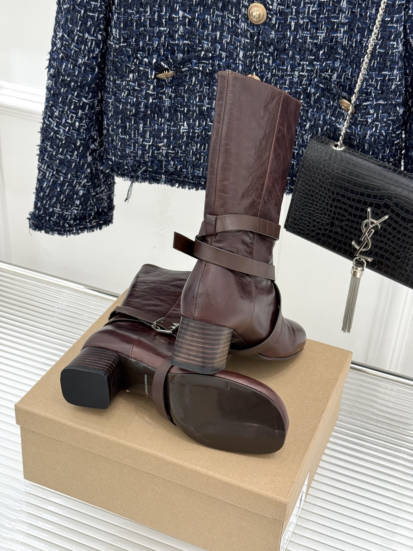 Lemaire 26WF新品皮带扣粗跟短靴秋冬衣橱的宝藏黑马款低调里藏着上乘做工上脚自带不费力高级感懂行