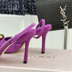 Jimmy Choo/吉米周26WF新品金属扣方头高跟凉鞋金属方扣镌刻品牌标识方头剪裁利落显脚瘦纤细高跟 Jimmy Choo/吉米周26WF新品金属扣方头高跟凉鞋金属方扣镌刻品牌标识方头剪裁利落显脚瘦纤细高跟
