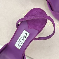 Jimmy Choo/吉米周26WF新品金属扣方头高跟凉鞋金属方扣镌刻品牌标识方头剪裁利落显脚瘦纤细高跟 Jimmy Choo/吉米周26WF新品金属扣方头高跟凉鞋金属方扣镌刻品牌标识方头剪裁利落显脚瘦纤细高跟