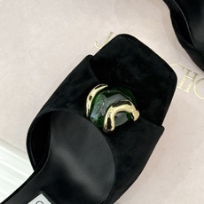 Jimmy Choo/吉米周26WF新品金属扣方头高跟凉鞋金属方扣镌刻品牌标识方头剪裁利落显脚瘦纤细高跟 Jimmy Choo/吉米周26WF新品金属扣方头高跟凉鞋金属方扣镌刻品牌标识方头剪裁利落显脚瘦纤细高跟