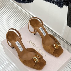 Jimmy Choo/吉米周26WF新品金属扣方头高跟凉鞋金属方扣镌刻品牌标识方头剪裁利落显脚瘦纤细高跟 Jimmy Choo/吉米周26WF新品金属扣方头高跟凉鞋金属方扣镌刻品牌标识方头剪裁利落显脚瘦纤细高跟