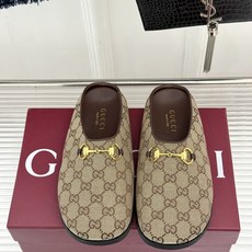 Gucci/古驰26WF新品双G马衔扣老花包头穆勒半拖双G老花续写复古经典金属马衔扣定格腔调穆勒半拖慵懒 Gucci/古驰26WF新品双G马衔扣老花包头穆勒半拖双G老花续写复古经典金属马衔扣定格腔调穆勒半拖慵懒