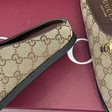 Gucci/古驰26WF新品双G马衔扣老花包头穆勒半拖双G老花续写复古经典金属马衔扣定格腔调穆勒半拖慵懒 Gucci/古驰26WF新品双G马衔扣老花包头穆勒半拖双G老花续写复古经典金属马衔扣定格腔调穆勒半拖慵懒