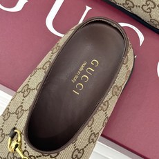 Gucci/古驰26WF新品双G马衔扣老花包头穆勒半拖双G老花续写复古经典金属马衔扣定格腔调穆勒半拖慵懒 Gucci/古驰26WF新品双G马衔扣老花包头穆勒半拖双G老花续写复古经典金属马衔扣定格腔调穆勒半拖慵懒