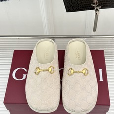Gucci/古驰26WF新品双G马衔扣老花包头穆勒半拖双G老花续写复古经典金属马衔扣定格腔调穆勒半拖慵懒 Gucci/古驰26WF新品双G马衔扣老花包头穆勒半拖双G老花续写复古经典金属马衔扣定格腔调穆勒半拖慵懒