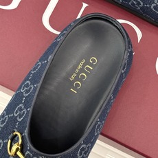 Gucci/古驰26WF新品双G马衔扣老花包头穆勒半拖双G老花续写复古经典金属马衔扣定格腔调穆勒半拖慵懒 Gucci/古驰26WF新品双G马衔扣老花包头穆勒半拖双G老花续写复古经典金属马衔扣定格腔调穆勒半拖慵懒