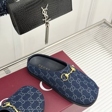 Gucci/古驰26WF新品双G马衔扣老花包头穆勒半拖双G老花续写复古经典金属马衔扣定格腔调穆勒半拖慵懒 Gucci/古驰26WF新品双G马衔扣老花包头穆勒半拖双G老花续写复古经典金属马衔扣定格腔调穆勒半拖慵懒