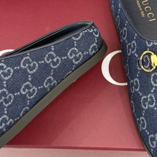 Gucci/古驰26WF新品双G马衔扣老花包头穆勒半拖双G老花续写复古经典金属马衔扣定格腔调穆勒半拖慵懒 Gucci/古驰26WF新品双G马衔扣老花包头穆勒半拖双G老花续写复古经典金属马衔扣定格腔调穆勒半拖慵懒