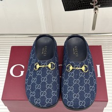 Gucci/古驰26WF新品双G马衔扣老花包头穆勒半拖双G老花续写复古经典金属马衔扣定格腔调穆勒半拖慵懒 Gucci/古驰26WF新品双G马衔扣老花包头穆勒半拖双G老花续写复古经典金属马衔扣定格腔调穆勒半拖慵懒