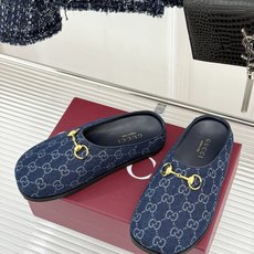 Gucci/古驰26WF新品双G马衔扣老花包头穆勒半拖双G老花续写复古经典金属马衔扣定格腔调穆勒半拖慵懒 Gucci/古驰26WF新品双G马衔扣老花包头穆勒半拖双G老花续写复古经典金属马衔扣定格腔调穆勒半拖慵懒