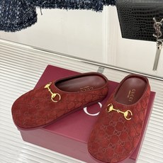 Gucci/古驰26WF新品双G马衔扣老花包头穆勒半拖双G老花续写复古经典金属马衔扣定格腔调穆勒半拖慵懒 Gucci/古驰26WF新品双G马衔扣老花包头穆勒半拖双G老花续写复古经典金属马衔扣定格腔调穆勒半拖慵懒